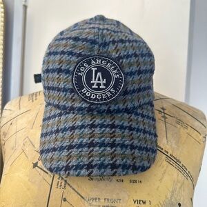 47 Los Angeles Dodgers Patch Plaid Baseball Cap